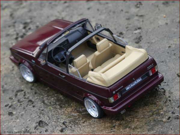 1:18 VW Golf I Cabrio Classic Line Red Edition + BBS RS inkl.OVP